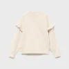 Pull en maille à volants