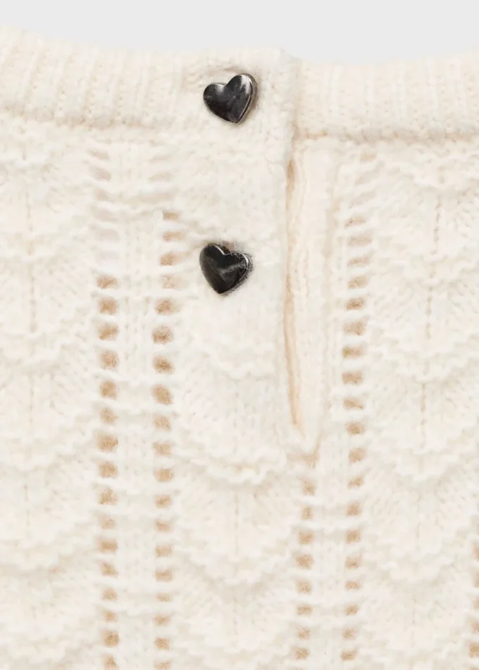 Pull en maille à volants