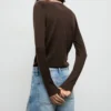 Pull à encolure drapée