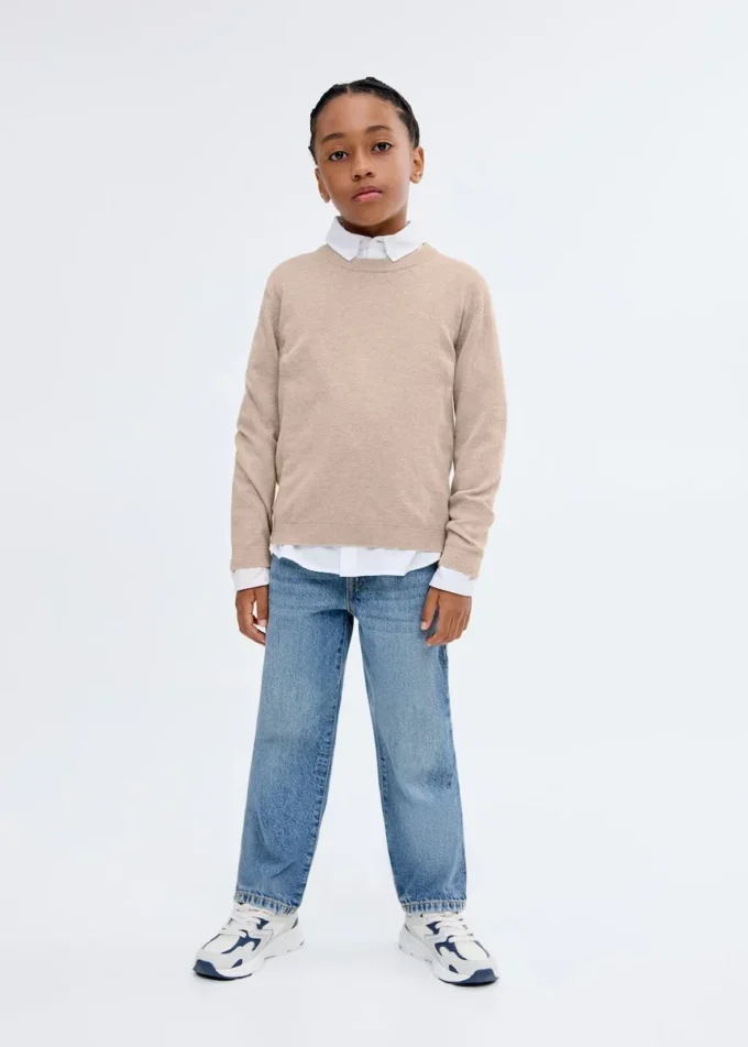 Pull essentiel en coton mélangé