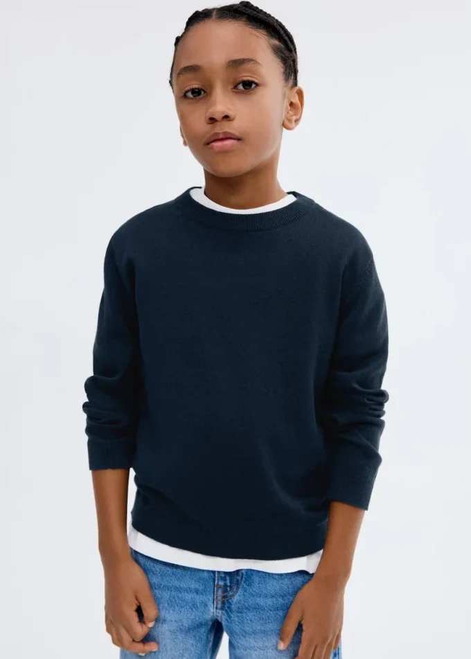 Pull essentiel en coton mélangé