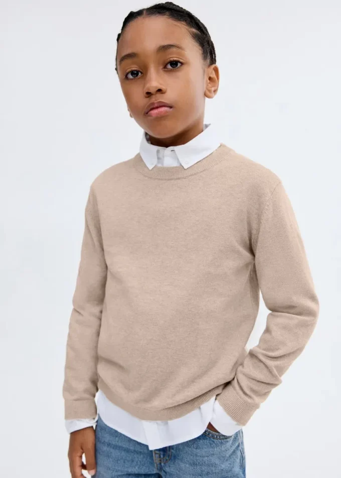 Pull essentiel en coton mélangé