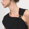 Pull à manches courtes avec détail métallique
