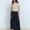 Pull à manches courtes en crochet
