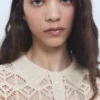 Pull à manches courtes en crochet