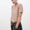 Pull à manches courtes en lurex