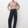 Pull à manches courtes en lurex