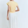 Pull à manches courtes en maille fine