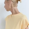 Pull à manches courtes en maille fine