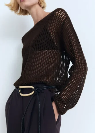 Pull à manches longues en crochet
