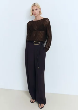 Pull à manches longues en crochet