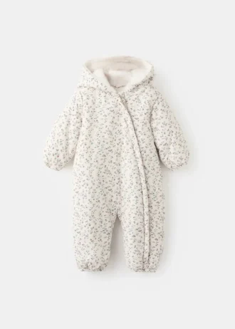 Pull matelassé à fleurs