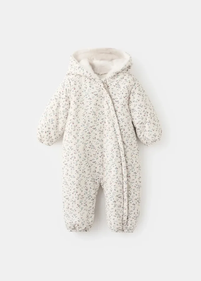 Pull matelassé à fleurs