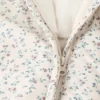 Pull matelassé à fleurs