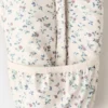 Pull matelassé à fleurs