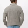 Pull microstructuré avec col zippé Pull microstructuré avec col zippé