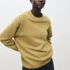 Pull oversize avec bordures côtelées