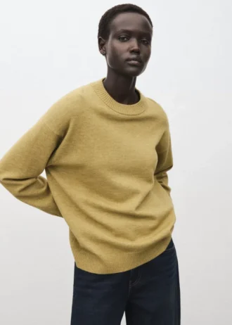 Pull oversize avec bordures côtelées
