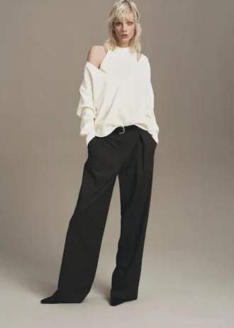 Pull oversize combiné