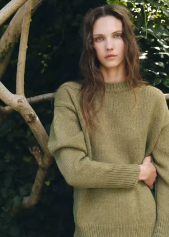 Pull oversize en maille épaisse