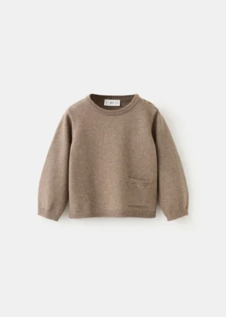 Pull à poche en tricot