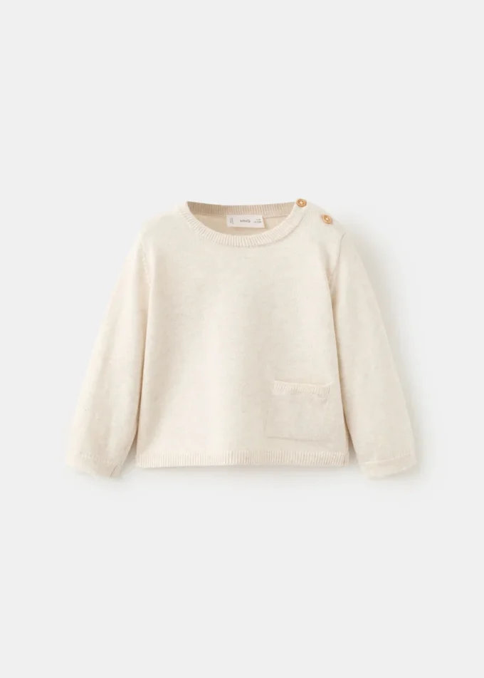Pull à poche en tricot