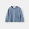 Pull à poche en tricot