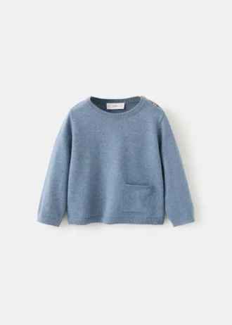 Pull à poche en tricot