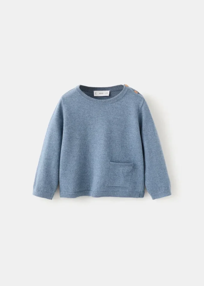 Pull à poche en tricot