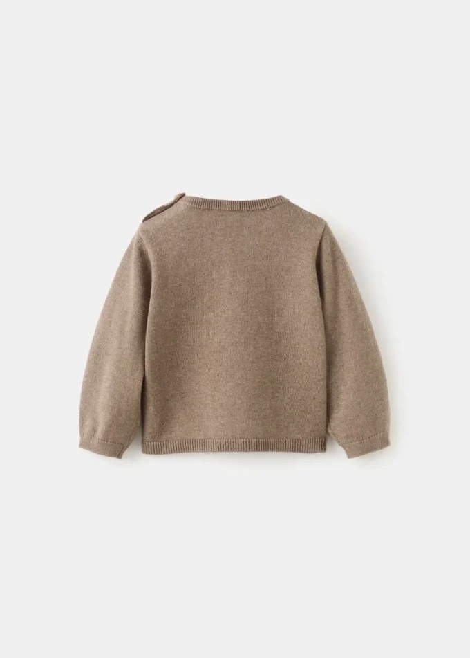 Pull à poche en tricot