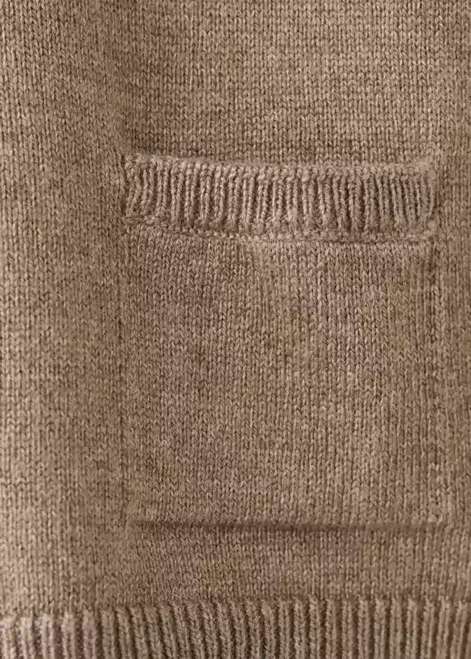 Pull à poche en tricot