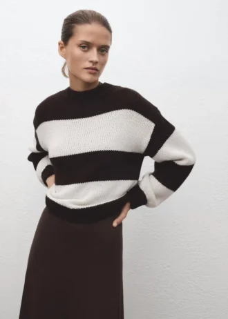 Pull rayé en maille