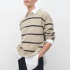Pull rayé en maille