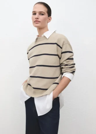 Pull rayé en maille