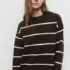 Pull rayé en maille