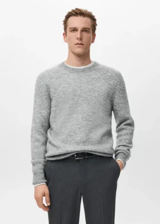 Pull rayé en maille