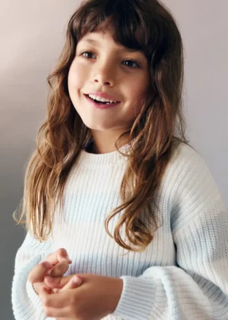Pull rayé en maille