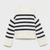 Pull rayé en maille