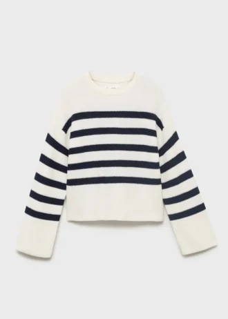 Pull rayé en maille