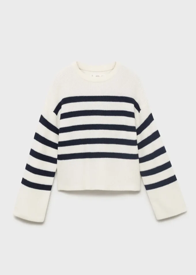 Pull rayé en maille