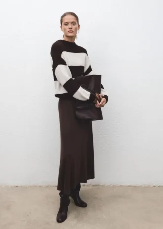Pull rayé en maille
