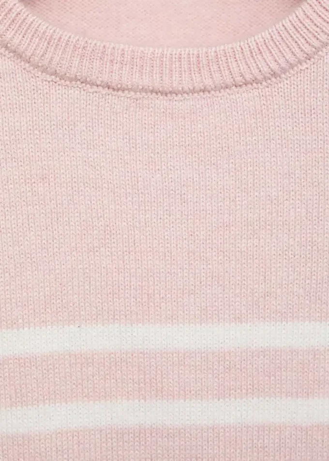 Pull rayé en maille Pull rayé en maille