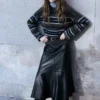 Pull rayé en maille