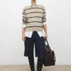 Pull rayé en maille