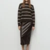 Pull rayé en maille