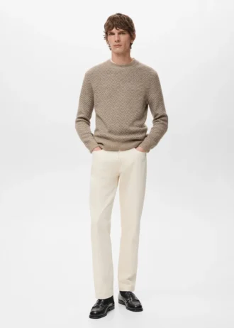 Pull rayé en maille