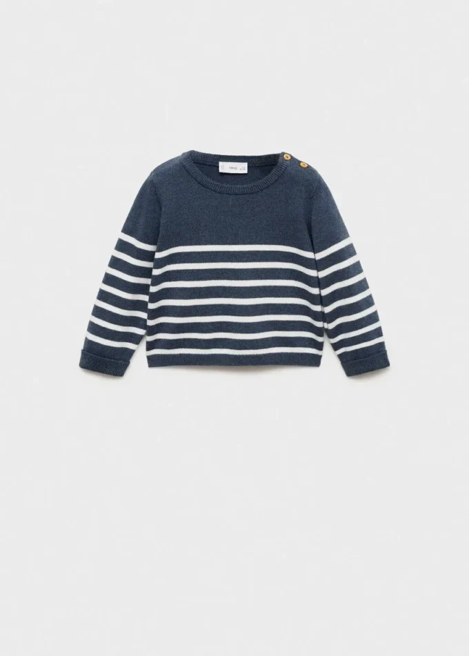 Pull rayé en maille Pull rayé en maille