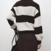 Pull rayé en maille