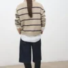 Pull rayé en maille