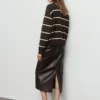 Pull rayé en maille